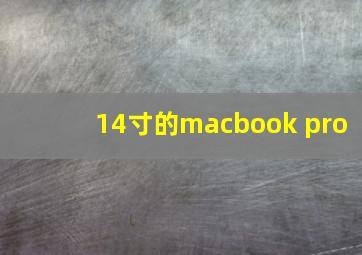 14寸的macbook pro