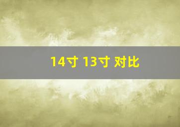 14寸 13寸 对比