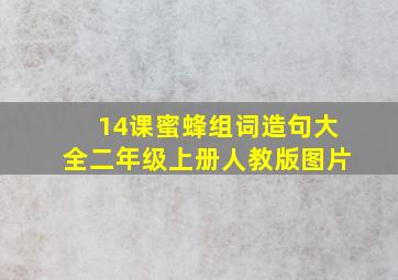 14课蜜蜂组词造句大全二年级上册人教版图片