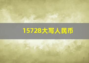 15728大写人民币