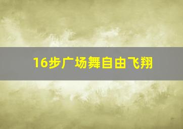 16步广场舞自由飞翔