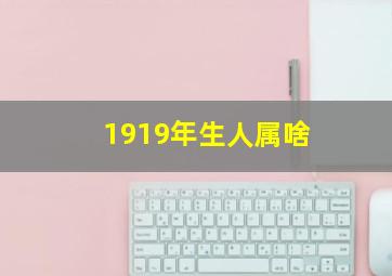 1919年生人属啥