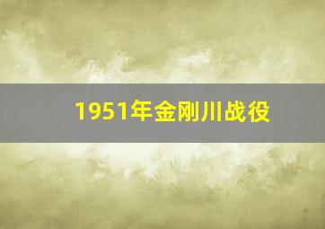 1951年金刚川战役