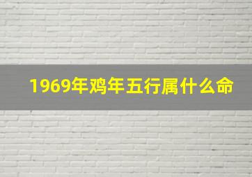 1969年鸡年五行属什么命