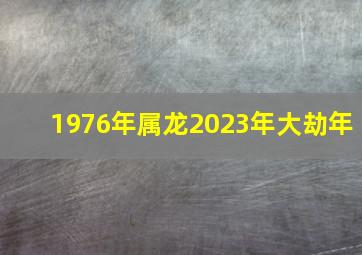 1976年属龙2023年大劫年