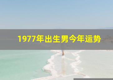 1977年出生男今年运势