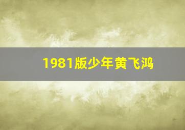 1981版少年黄飞鸿