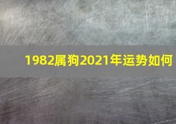 1982属狗2021年运势如何