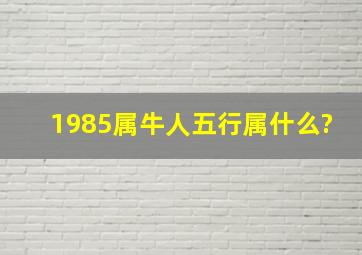 1985属牛人五行属什么?