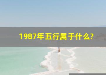 1987年五行属于什么?