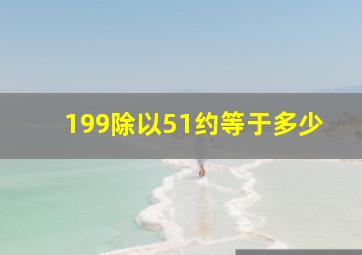 199除以51约等于多少