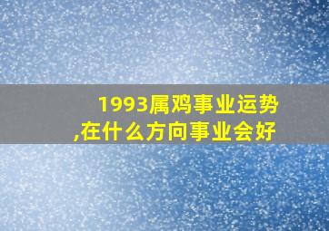 1993属鸡事业运势,在什么方向事业会好