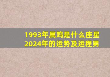 1993年属鸡是什么座星2024年的运势及运程男