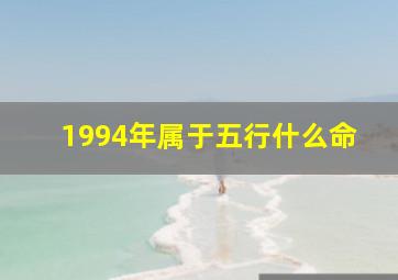 1994年属于五行什么命