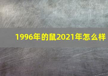 1996年的鼠2021年怎么样