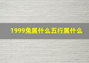 1999兔属什么五行属什么