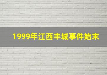 1999年江西丰城事件始末