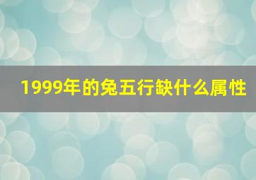 1999年的兔五行缺什么属性