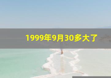 1999年9月30多大了