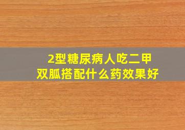 2型糖尿病人吃二甲双胍搭配什么药效果好