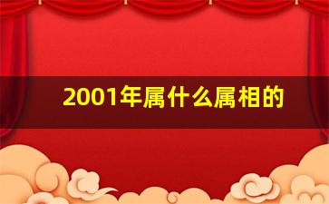 2001年属什么属相的