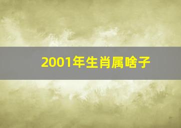 2001年生肖属啥子