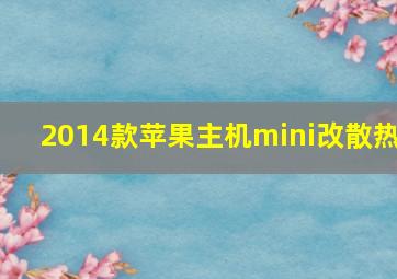 2014款苹果主机mini改散热