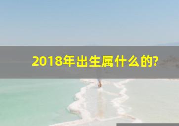 2018年出生属什么的?