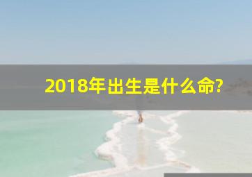 2018年出生是什么命?