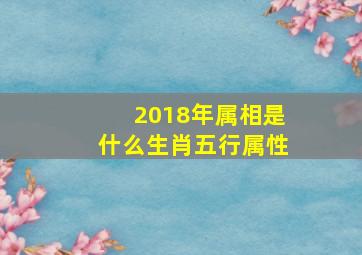 2018年属相是什么生肖五行属性