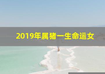 2019年属猪一生命运女