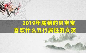 2019年属猪的男宝宝喜欢什么五行属性的女孩