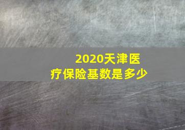 2020天津医疗保险基数是多少