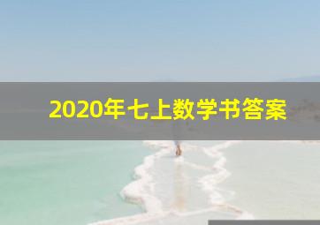 2020年七上数学书答案