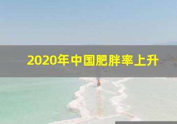 2020年中国肥胖率上升