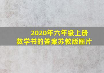 2020年六年级上册数学书的答案苏教版图片