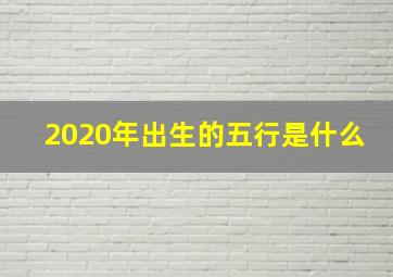 2020年出生的五行是什么