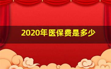 2020年医保费是多少