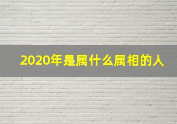 2020年是属什么属相的人