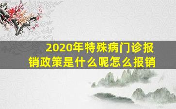 2020年特殊病门诊报销政策是什么呢怎么报销