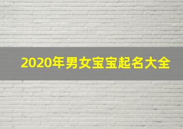 2020年男女宝宝起名大全