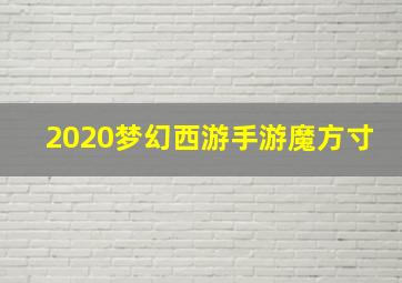 2020梦幻西游手游魔方寸