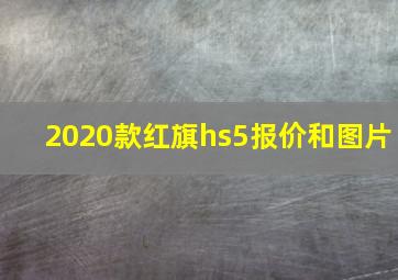 2020款红旗hs5报价和图片