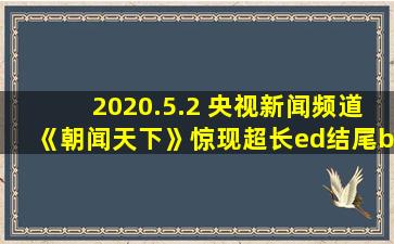 2020.5.2 央视新闻频道《朝闻天下》惊现超长ed结尾bgm