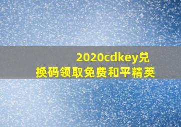 2020cdkey兑换码领取免费和平精英