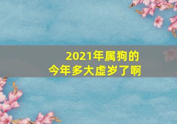 2021年属狗的今年多大虚岁了啊