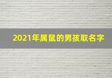 2021年属鼠的男孩取名字