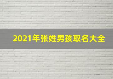 2021年张姓男孩取名大全