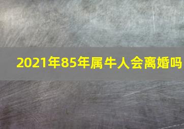 2021年85年属牛人会离婚吗