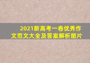 2021新高考一卷优秀作文范文大全及答案解析图片